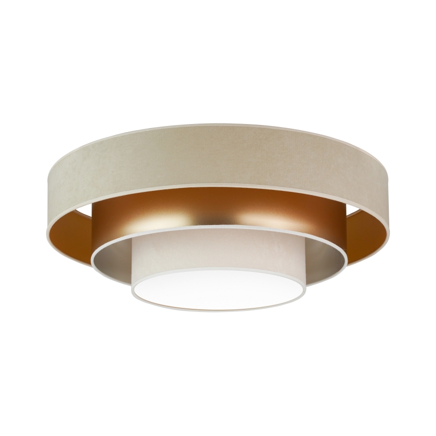 Duolla - LED Ceiling light LUNETA LED/26W/230V d. 60 cm 4000K beige/gold/creamy