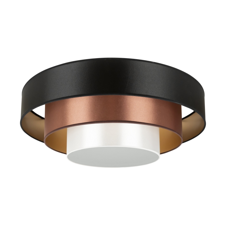 Duolla - LED Ceiling light LUNETA LED/26W/230V d. 60 cm 4000K black/copper/white