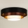 Duolla - LED Ceiling light LUNETA LED/26W/230V d. 60 cm 4000K black/copper/white