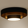 Duolla - LED Ceiling light LUNETA LED/26W/230V d. 60 cm 4000K black/gold