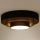 Duolla - LED Ceiling light LUNETA LED/26W/230V d. 60 cm 4000K black/gold