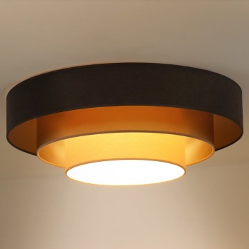 Duolla - LED Ceiling light LUNETA LED/26W/230V d. 60 cm 4000K brown/gold/creamy