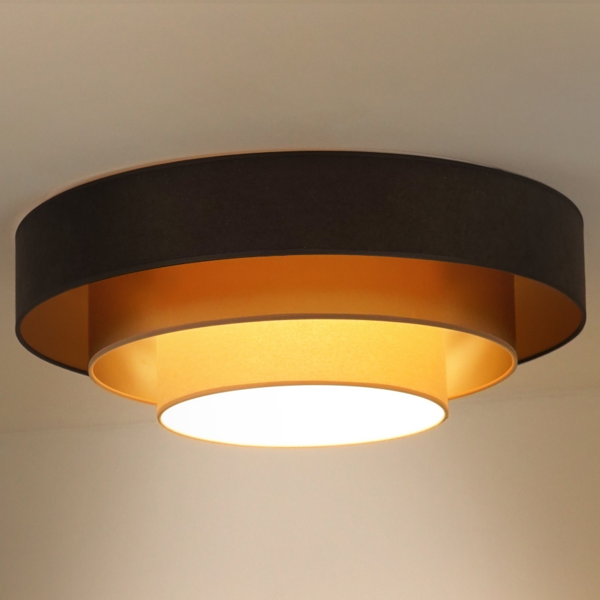 Duolla - LED Ceiling light LUNETA LED/26W/230V d. 60 cm 4000K brown/gold/creamy