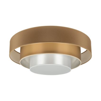 Duolla - LED Ceiling light LUNETA LED/26W/230V d. 60 cm 4000K brown/gold/white