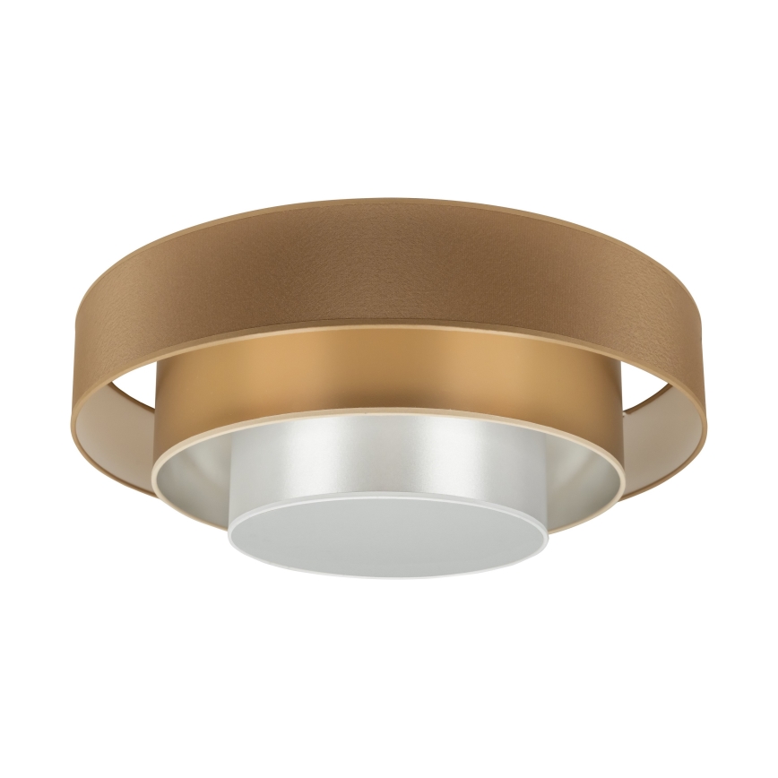 Duolla - LED Ceiling light LUNETA LED/26W/230V d. 60 cm 4000K brown/gold/white