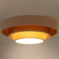 Duolla - LED Ceiling light LUNETA LED/26W/230V d. 60 cm 4000K creamy/gold/beige