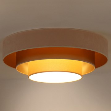 Duolla - LED Ceiling light LUNETA LED/26W/230V d. 60 cm 4000K creamy/gold/beige