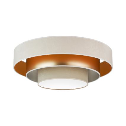 Duolla - LED Ceiling light LUNETA LED/26W/230V d. 60 cm 4000K creamy/gold/beige