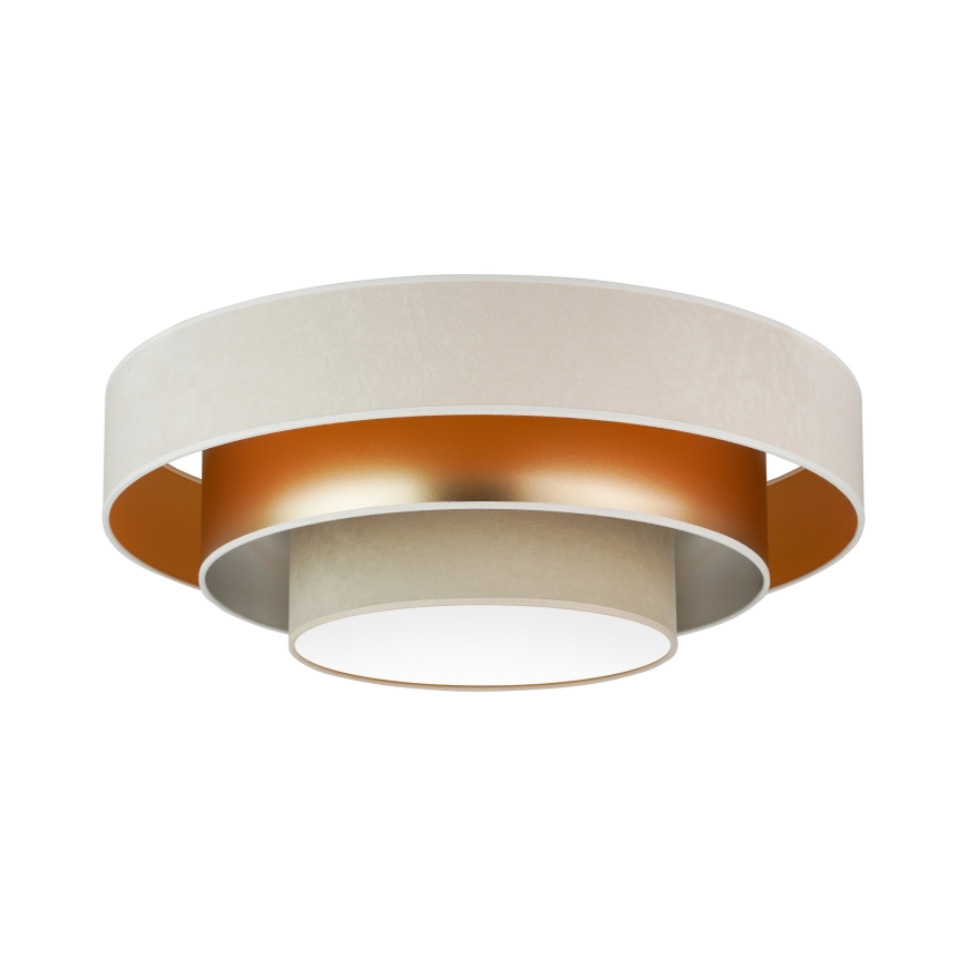 Duolla - LED Ceiling light LUNETA LED/26W/230V d. 60 cm 4000K creamy/gold/beige