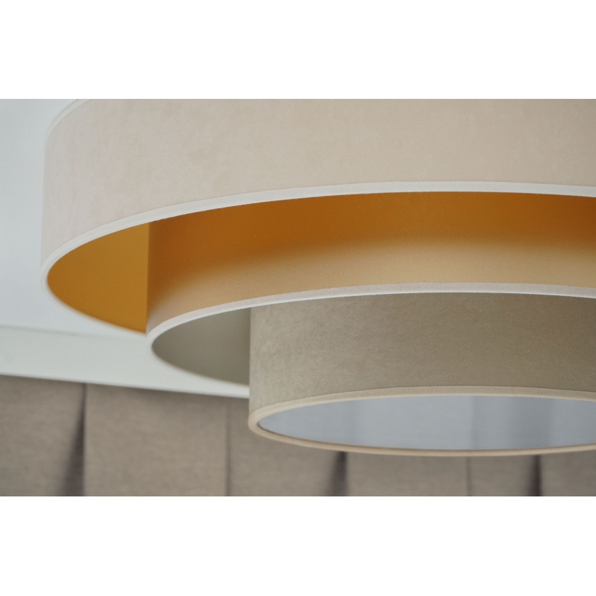 Duolla - LED Ceiling light LUNETA LED/26W/230V d. 60 cm 4000K creamy/gold/beige