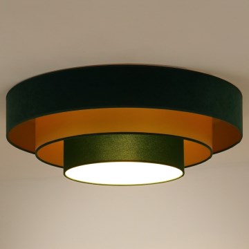 Duolla - LED Ceiling light LUNETA LED/26W/230V d. 60 cm 4000K green/gold