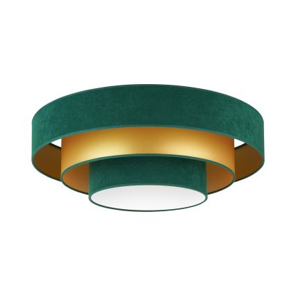 Duolla - LED Ceiling light LUNETA LED/26W/230V d. 60 cm 4000K green/gold