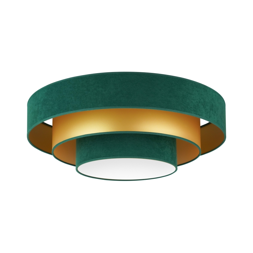 Duolla - LED Ceiling light LUNETA LED/26W/230V d. 60 cm 4000K green/gold