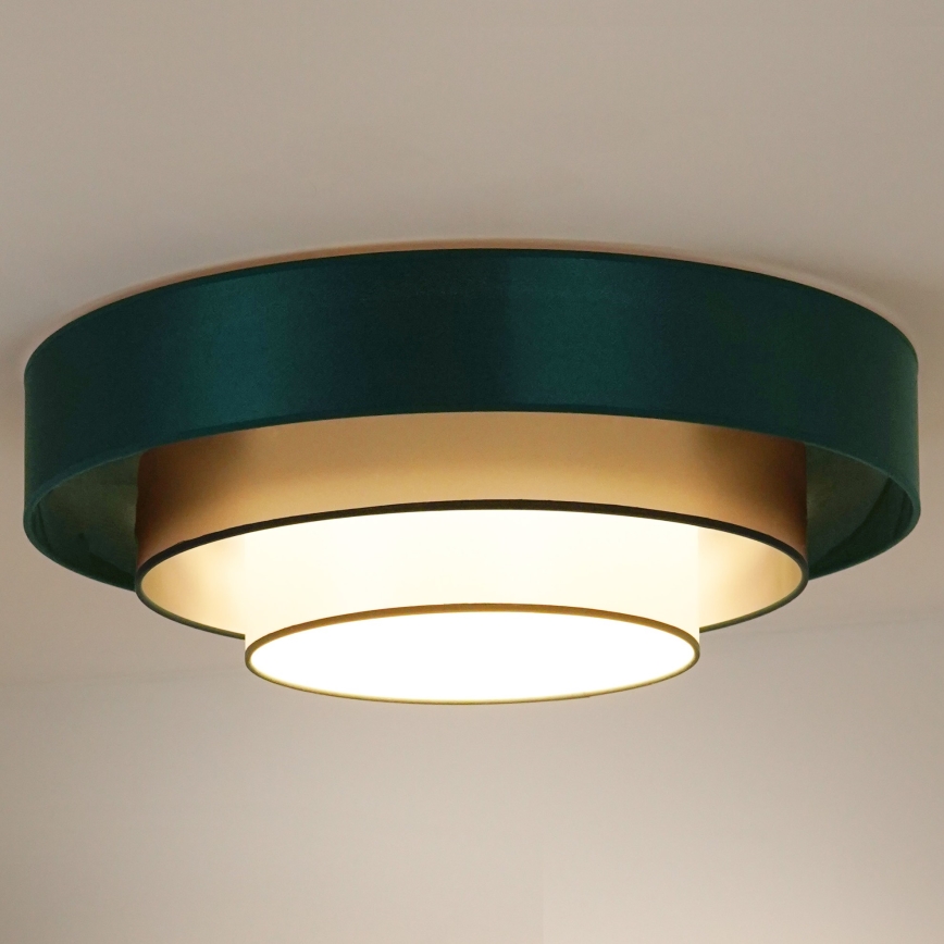 Duolla - LED Ceiling light LUNETA LED/26W/230V d. 60 cm 4000K green/gold/white