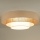 Duolla - LED Ceiling light LUNETA LED/26W/230V d. 60 cm 4000K rattan/beige/brown