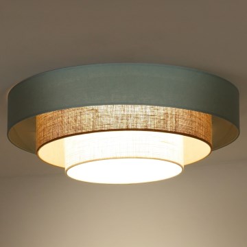 Duolla - LED Ceiling light LUNETA LED/26W/230V d. 60 cm 4000K turquoise/beige/creamy