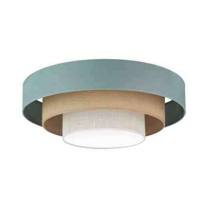 Duolla - LED Ceiling light LUNETA LED/26W/230V d. 60 cm 4000K turquoise/beige/creamy