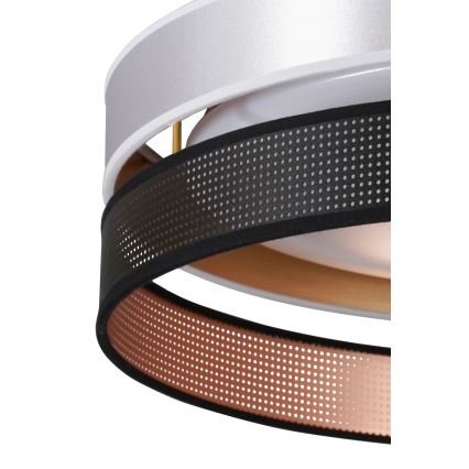 Duolla - LED Ceiling light ROLLER DUO SHINY LED/24W/230V d. 45 cm silver/black