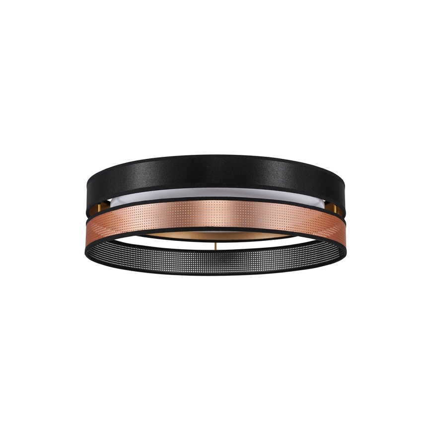Duolla - LED Ceiling light ROLLER DUO SHINY LED/24W/230V d. 45 cm black/copper