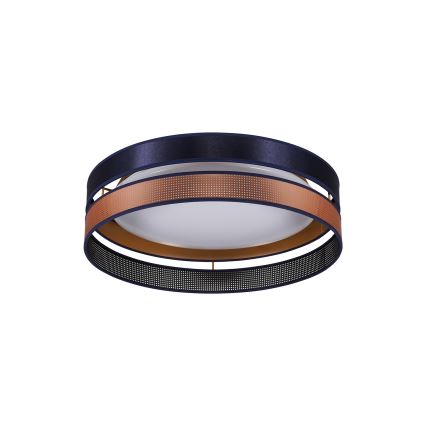 Duolla - LED Ceiling light ROLLER DUO SHINY LED/24W/230V d. 45 cm blue/copper