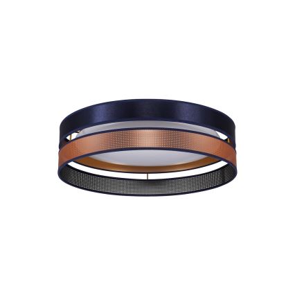 Duolla - LED Ceiling light ROLLER DUO SHINY LED/24W/230V d. 45 cm blue/copper