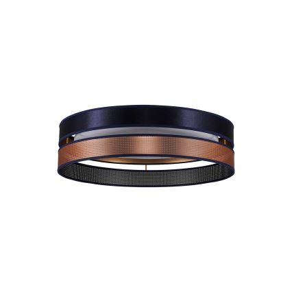 Duolla - LED Ceiling light ROLLER DUO SHINY LED/24W/230V d. 45 cm blue/copper