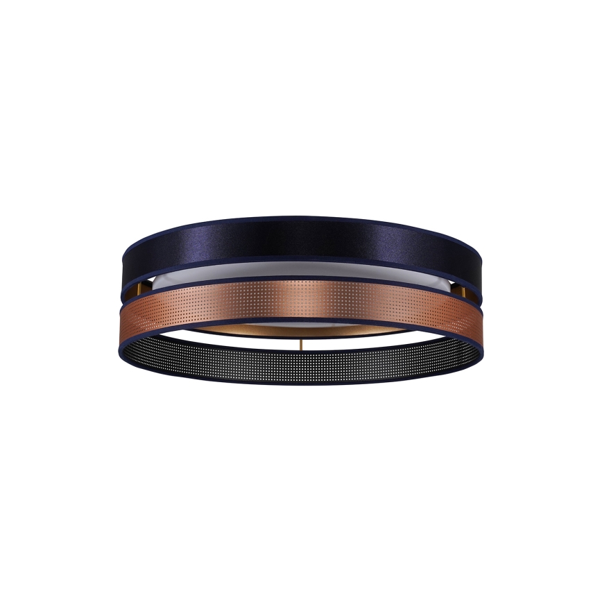 Duolla - LED Ceiling light ROLLER DUO SHINY LED/24W/230V d. 45 cm blue/copper