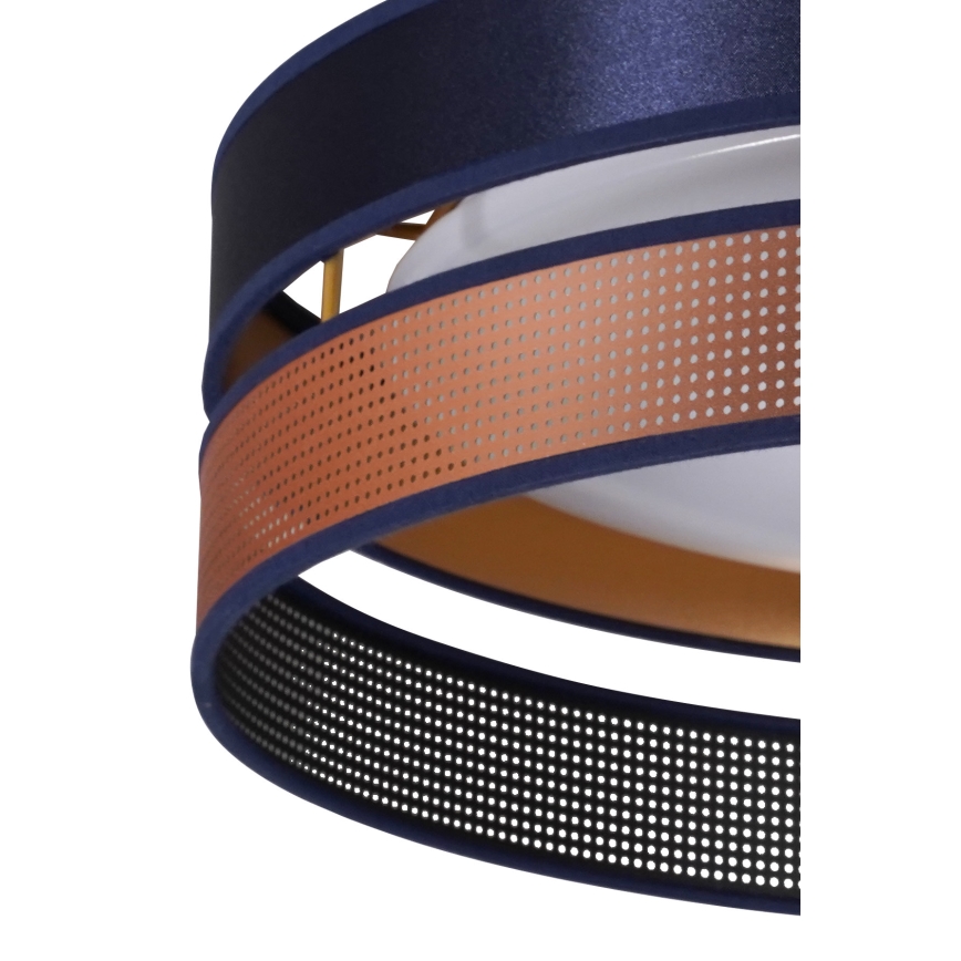 Duolla - LED Ceiling light ROLLER DUO SHINY LED/24W/230V d. 45 cm blue/copper