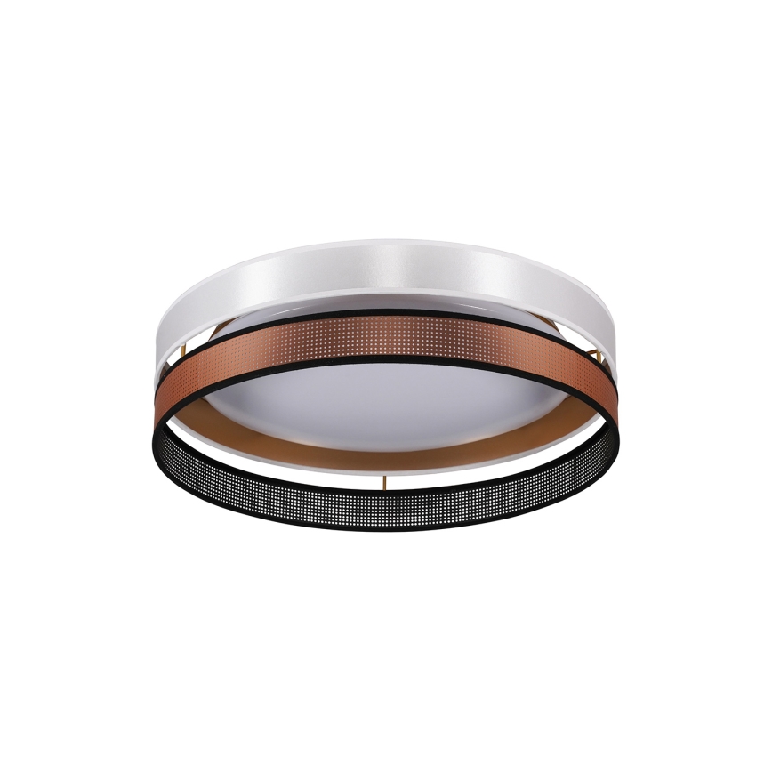 Duolla - LED Ceiling light ROLLER DUO SHINY LED/24W/230V d. 45 cm white/copper