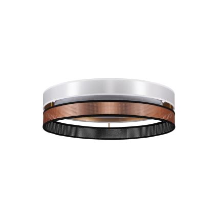 Duolla - LED Ceiling light ROLLER DUO SHINY LED/24W/230V d. 45 cm white/copper