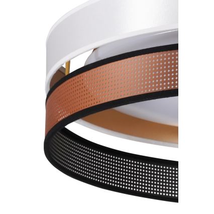 Duolla - LED Ceiling light ROLLER DUO SHINY LED/24W/230V d. 45 cm white/copper