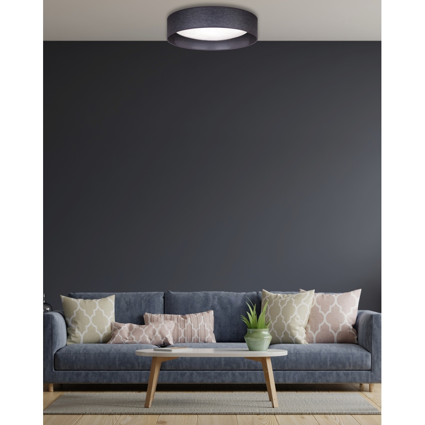 Duolla - LED Ceiling light ROLLER LED/24W/230V d. 45 cm anthracite