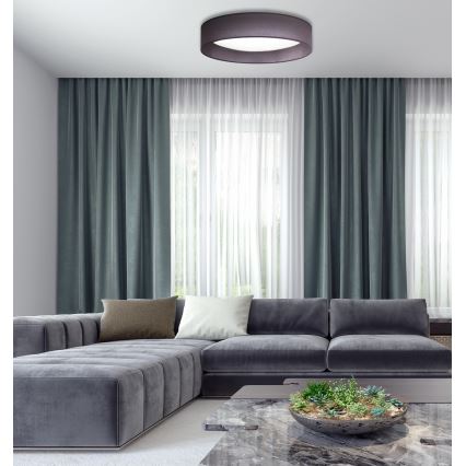 Duolla - LED Ceiling light ROLLER LED/24W/230V d. 45 cm anthracite