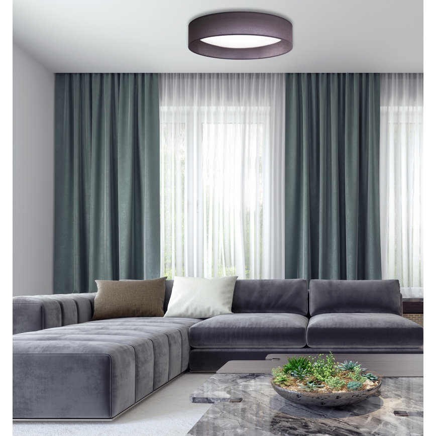 Duolla - LED Ceiling light ROLLER LED/24W/230V d. 45 cm anthracite