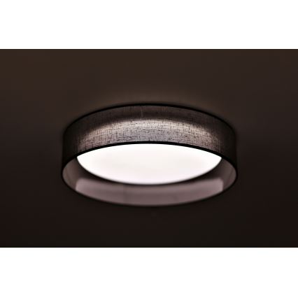 Duolla - LED Ceiling light ROLLER LED/24W/230V d. 45 cm anthracite