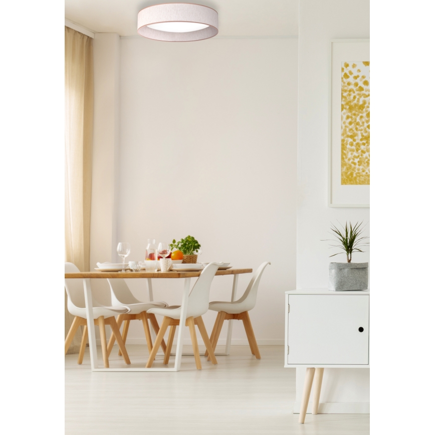 Duolla - LED Ceiling light ROLLER LED/24W/230V d. 45 cm beige