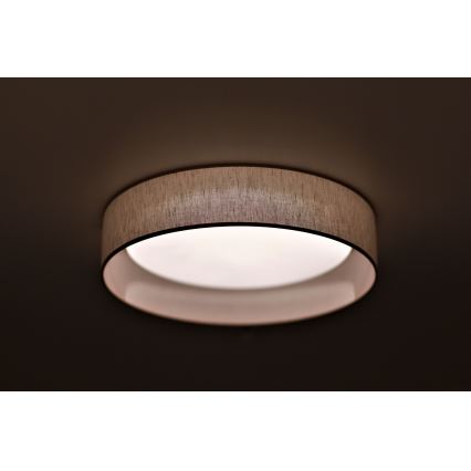 Duolla - LED Ceiling light ROLLER LED/24W/230V d. 45 cm beige