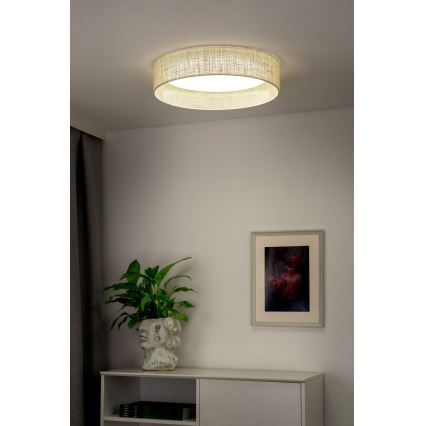 Duolla - LED Ceiling light ROLLER LED/24W/230V d. 45 cm beige