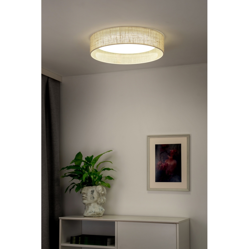 Duolla - LED Ceiling light ROLLER LED/24W/230V d. 45 cm beige