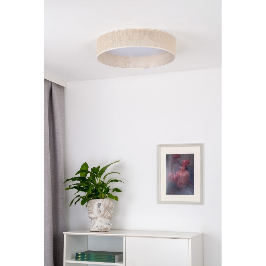 Duolla - LED Ceiling light ROLLER LED/24W/230V d. 45 cm beige