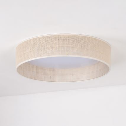 Duolla - LED Ceiling light ROLLER LED/24W/230V d. 45 cm beige