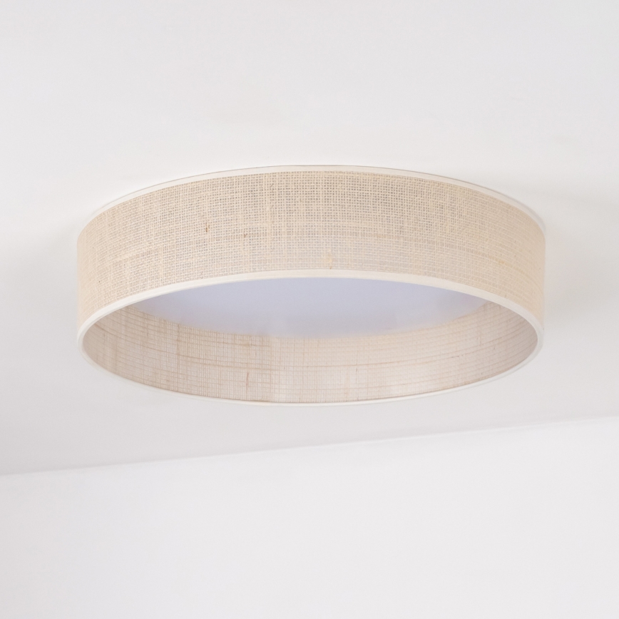 Duolla - LED Ceiling light ROLLER LED/24W/230V d. 45 cm beige
