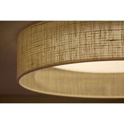 Duolla - LED Ceiling light ROLLER LED/24W/230V d. 45 cm beige