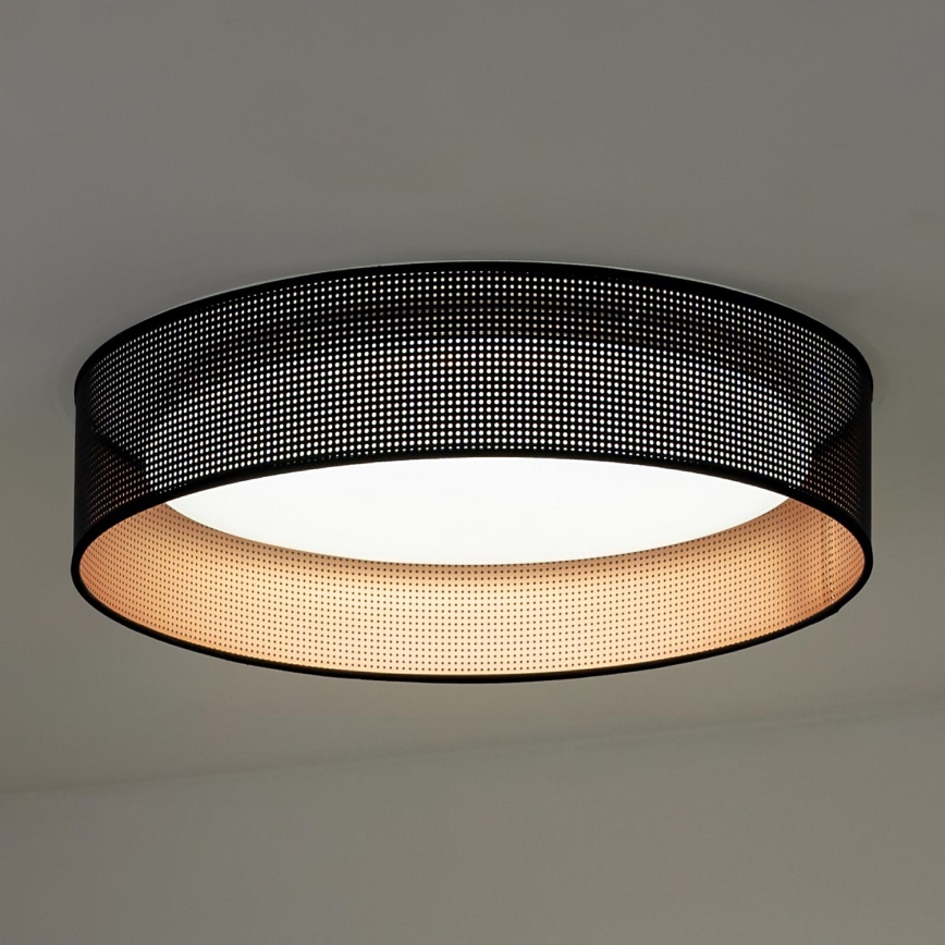 Duolla - LED Ceiling light ROLLER LED/24W/230V d. 45 cm black/copper