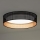 Duolla - LED Ceiling light ROLLER LED/24W/230V d. 45 cm black/copper