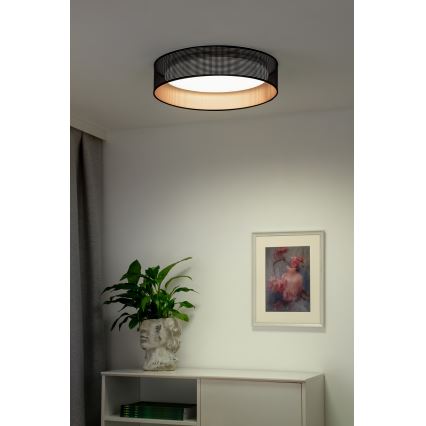 Duolla - LED Ceiling light ROLLER LED/24W/230V d. 45 cm black/copper