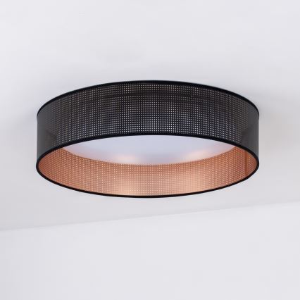 Duolla - LED Ceiling light ROLLER LED/24W/230V d. 45 cm black/copper