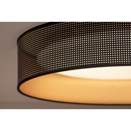 Duolla - LED Ceiling light ROLLER LED/24W/230V d. 45 cm black/copper