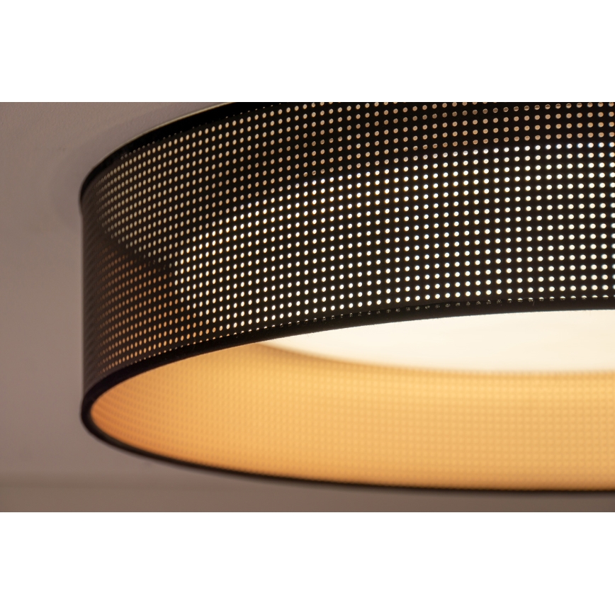 Duolla - LED Ceiling light ROLLER LED/24W/230V d. 45 cm black/copper
