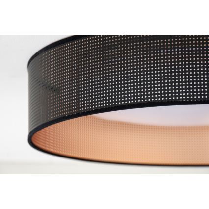 Duolla - LED Ceiling light ROLLER LED/24W/230V d. 45 cm black/copper